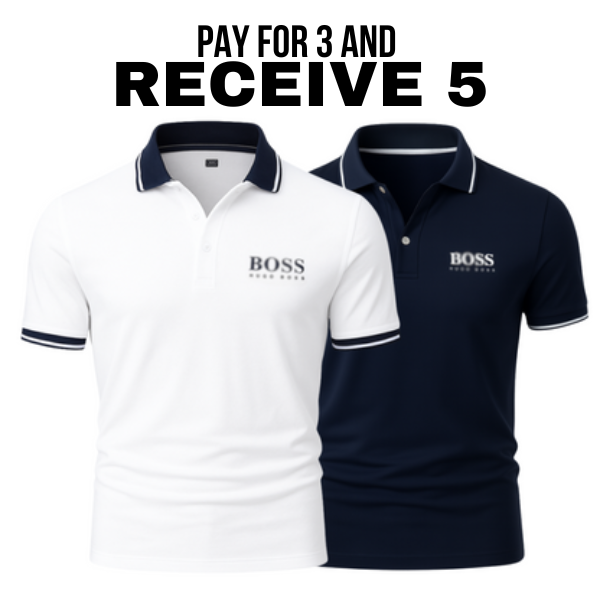 [BUY 3 GET 5 FREE] Premiere Polo Shirt Kit (5 Pack)