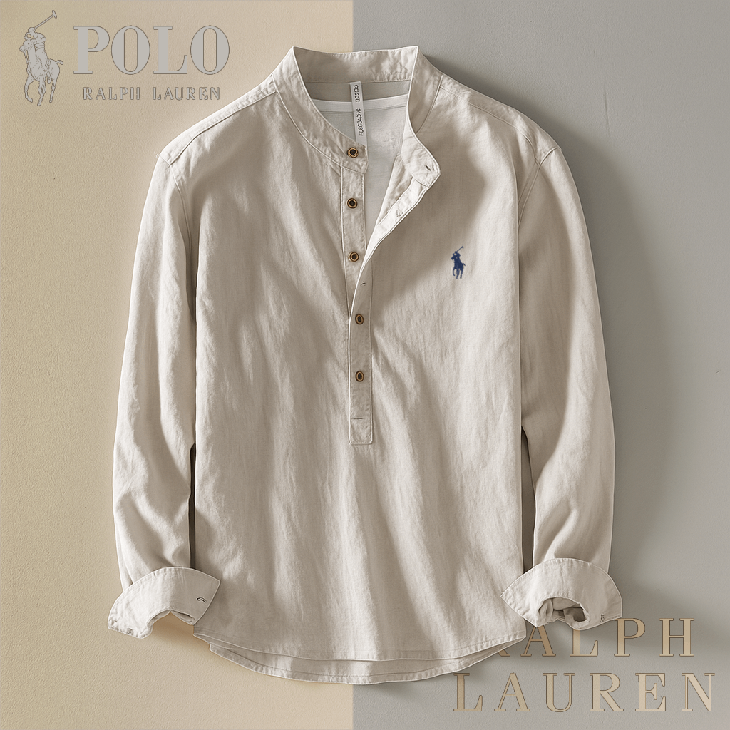 RL - Shirt With Stand-Up Collar