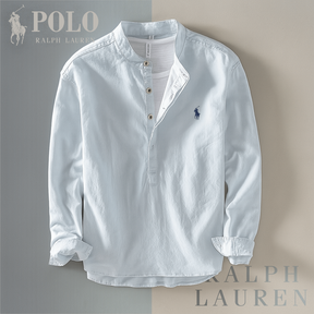 RL - Shirt With Stand-Up Collar