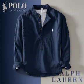 RL - Shirt With Stand-Up Collar
